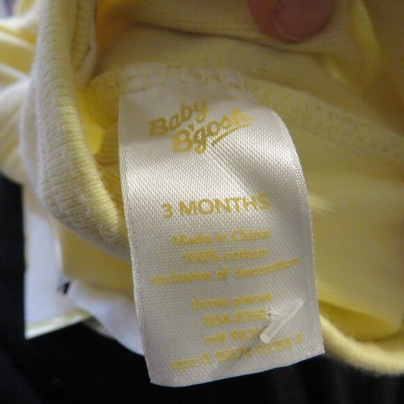 Baby Adding Little Friends Yellow Embroidered bodysuit 100% cotton pond animals - Picture 4 of 8